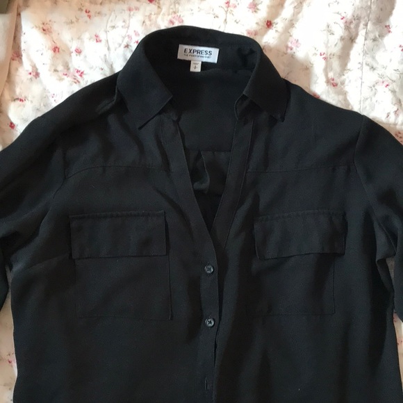 Express Tops - Express Long Sleeve Portofino Blouse